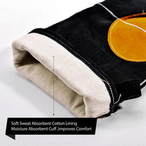 Gants de soudage en cuir Tig résistants à la chaleur Gants de soudage de qualité supérieure Gants en cuir de sécurité durables Pakistan Utilisation en extérieur - Product Image 4