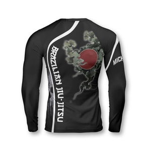 เสื้อ rashguard แขนยาวมีความชื้นและป้องกันรังสียูวีออกแบบได้ตามต้องการสำหรับการเล่นเซิร์ฟและชุดออกกำลังกาย - Product Image 6