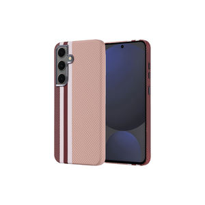 Funda con Textura de Fibra de Carbono JoieCreatif Serie Nekst Compatible con Magsafe para Samsung Galaxy S24 FE - Modelos 12 Pro Max y Dorados - Product Image 1