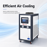 Refroidisseur industriel 10 CV à refroidissement par air avec pompe à aubes et moteur 380 V pour machines de moulage par injection et d'extrusion