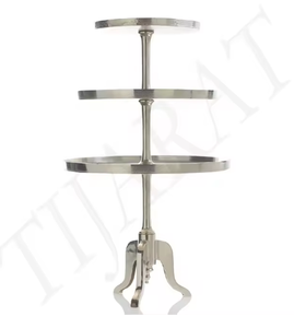 Elegante Mesa hecha a mano, soporte de Base de madera personalizado, soporte para pasteles, taza para magdalenas, herramienta para pasteles, parte superior redondeada decorativa galvanizada - Product Image 4