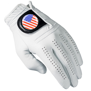 Guantes de golf de cuero Cabretta Real de alta calidad 100% con logotipo personalizado, protección UV transpirable, servicio OEM para hombres, deportes - Product Image 5