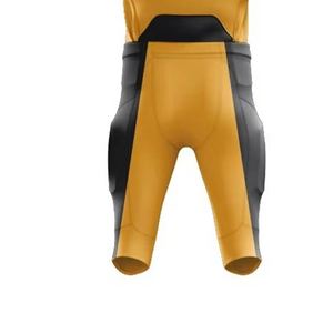 Vêtements de football américain haute performance pour jeunes Couleurs personnalisables Ensemble de pantalons en jersey respirant à manches courtes - Product Image 5