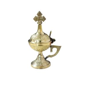 European Style Brass <b>Incense</b> Burner Cross on Top Good Scented Impressive Smells Diffuser Wholesale <b>Incense</b> Burner for Wedding - Product Image 2