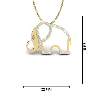 เพชรคุณภาพสูงทอง14K จี้เพชรที่ปลูกในห้องทดลองมีเอกลักษณ์และสง่างามสำหรับสาวๆและผู้หญิงสำหรับงานเลี้ยง - Product Image 2