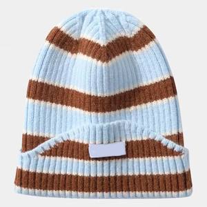 2025 strass tendance Style personnalisé strass hiver tricot jacquard bonnets casquette avec Logo et Design personnalisés - Product Image 2