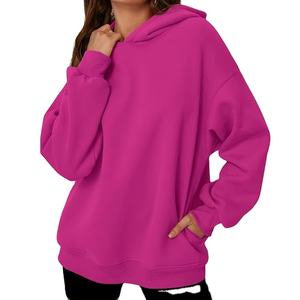 Vêtements décontractés personnalisés Sweat à capuche surdimensionné pour femmes Vêtements décontractés Meilleur matériau utilisé Sweats à capuche surdimensionnés respirants pour femmes - Product Image 1