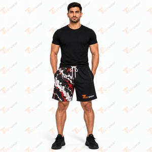 Shorts en maille sublimée personnalisés pour hommes, vente en gros, basketball, gym, entraînement, athlétisme, course à pied, vêtements de sport, séchage rapide, respirant, polyester - Product Image 6