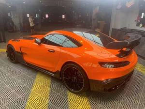 Pièces automobiles les mieux classées pour mercedes-benz <span class=keywords><strong>AMG</strong></span> <span class=keywords><strong>GTS</strong></span> mise à niveau série noire demi-kit de carrosserie en fibre de carbone pare-chocs de voiture calandre becquet de capot - Product Image 3