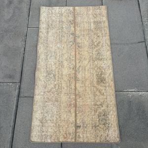 Tapis de 1,8 x 3,3 pieds, petit tapis turc, tapis oriental brun - Product Image 1