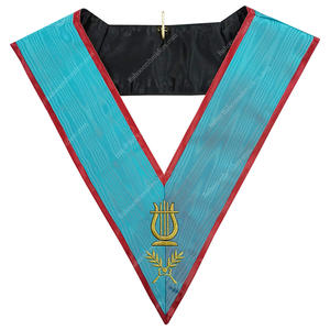REGALIA MACONIQUE BLEU LODGE ASSR PREMIER COLLIER D'OFFICIER DE GARDE COLLIER FRANC-MAÇON COLLIER BRODERIE COLLIER - Product Image 6