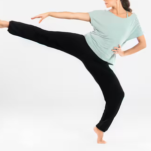 Camisas de baile de entrenamiento de tamaño adulto cómodas al por mayor/camisas de baile de gran tamaño ajustables de diseño personalizado para mujer - Product Image 1