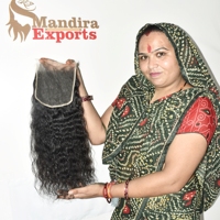 Extensions de cheveux indiens vierges naturels 100 % non traités de haute qualité en gros, fermeture en dentelle HD 6*6, styles ondulés bruts bouclés