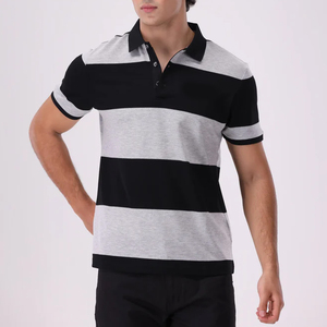 Solid Color Cotton Men's POLO Shirt Wholesale Custom Embroidery logo Unisex Polo t Shirt Private Label Printed <b>Plain</b> Polo <b>Tshirt</b> - Product Image 1