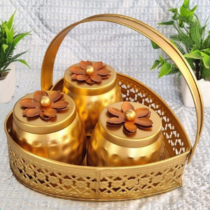 Fruta seca Metal y madera Caja de regalo de dulces decorativos Artesanía Caja de regalo de frutas secas vacía Venta caliente Caja al por mayor - Product Image 2