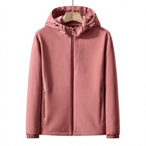เสื้อแจ็คเก็ตซอฟต์เชลล์แบบกำหนดเองได้ เสื้อแจ็คเก็ตซอฟต์เชลล์น้ำหนักเบา เสื้อแจ็คเก็ตซอฟต์เชลล์ระบายอากาศสำหรับผู้ชาย - Product Image 2