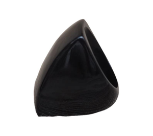 แหวนตราประทับทำจากเขาควายรักษ์โลก ดีไซน์ทันสมัย งานแฮนด์เมด เครื่องประดับแฟชั่น ของขวัญแต่งงาน ของสะสมงานศิลปะ โดย Saniya Handicraft - Product Image 2