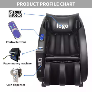 Fauteuil de massage intelligent de luxe 4D à gravité zéro, à pièces, billets et cartes, massage complet du corps, contrôle de la durée, appareil de soins de santé - Product Image 3