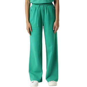 กางเกงวอร์มขาบานเข้ารูปสำหรับผู้หญิงใหม่ล่าสุดเสื้อผ้ากีฬาหน้าหนาวมีเชือกรูดกางเกงขาบานสำหรับออกกำลังกาย - Product Image 1