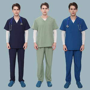 Conjuntos profesionales de manga corta estampados con el mejor diseño de fabricación para uniformes de hospital para mujeres y hombres - Product Image 3