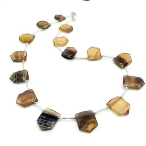 Collar de cuentas de fantasía facetadas de piedras preciosas de fluorita múltiple Collar de fluorita natural Joyería minimalista hecha a mano Gargantilla Collar de cuentas - Product Image 3