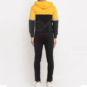 Survêtements d'hiver pour hommes de haute qualité, taille personnalisée, grande taille, couleur unie, coupe classique, pull-over 100% coton - Product Image 3