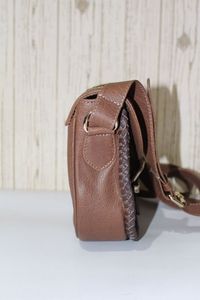 Genuine Leather Bag Hair on Hide Carving Tooling Handbags Stylish Leather Bags Natural Cow Hair on studded Hobo Brown Bags Woman - Product Image 2