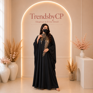 Robe longue de soirée modeste en satin noir, style jalabiya abaya, ornée de sequins, à manches longues, col montant, taille naturelle, pour événements formels - Product Image 3