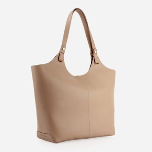 Sac fourre-tout vintage en cuir souple beige, sac à main pour femme, sac à main minimaliste, sac à main ample, grand sac de travail, sac de voyage, sac de tous les jours - Product Image 5