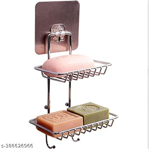 Porte-savon en métal cuivre double couche moderne avec support pour salle de bain rangement salle de bain accessoire porte-savon indien en gros - Product Image 1