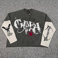T-shirt pour homme à manches longues, double couche, respirant, anti-rides, séchage rapide, imprimé DTG, 100% coton, de haute qualité, personnalisé
