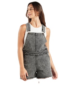 จั๊มสูทขาสั้นยีนส์ผู้หญิง ดีไซน์ใหม่ล่าสุด ราคาถูก มีกระเป๋าหลายช่อง สายปรับได้ สไตล์ลำลอง สำหรับฤดูร้อน รับผลิตแบบ OEM - Product Image 4