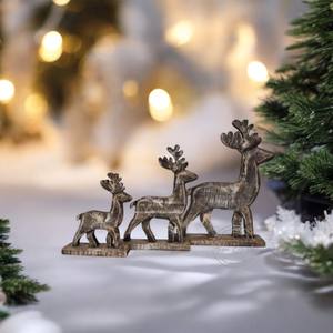 Adorno de elefante de ratán hecho a mano para árbol de Navidad decoración rústica Natural acento colgante de vacaciones respetuoso con el medio ambiente - Product Image 3