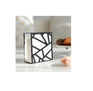 Top tendance fil de fer porte-serviettes décoratif pour la maison couleur noire fini fait à la main meilleure qualité décor à la maison porte-serviettes - Product Image 1