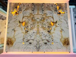 Dalle de comptoir en pierre de luxe rétroéclairée du Brésil, Quartzite Patagonia translucide, Quartzite Cristallo <span class=keywords><strong>Pandora</strong></span> à jointure apparente pour carrelage mural - Product Image 5