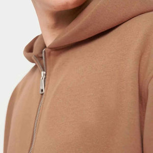 Fabricants de vêtements sweat à capuche personnalisé surdimensionné uni unisexe en coton épais vierge sweatshirts pour hommes basiques en coton mélangé - Product Image 5