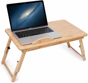 Nouveau support d'ordinateur portable en bois pour une utilisation au bureau Support en bois réglable fabriqué à la main pour ordinateur portable - Product Image 3
