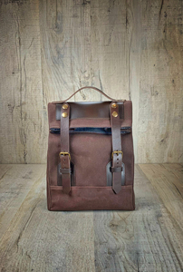 Sac à déjeuner unisexe en toile et cuir personnalisable, sac isotherme portable et durable pour le travail, l'école, les voyages CLB-0066 - Product Image 2