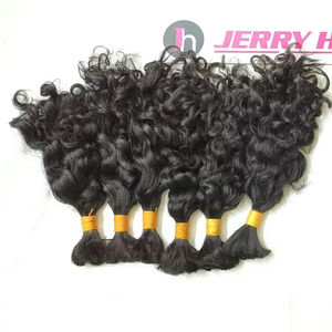 Venta al por mayor de alta calidad virgen crudo indio Remy extensiones de cabello humano de doble trama onda natural-fabricante directo - Product Image 1