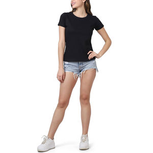 Camisetas Lisas para Mujer Tallas Grandes, Más Vendidas, Impresión de Logotipo Personalizado, 100% Algodón, Transpirable, Secado Rápido, Servicio OEM - Product Image 5