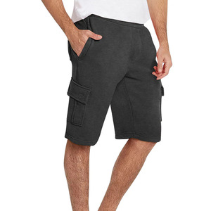 Shorts de survêtement pour hommes personnalisés en gros 7 "au-dessus du genou Shorts de gymnastique d'entraînement Shorts de salon avec poches zippées - Product Image 3