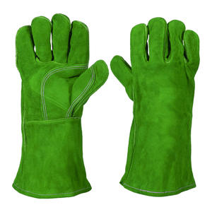 Gants de soudage en cuir de vachette renforcé, manchette de sécurité, 11 oz, 16 pouces, usage général, résistants à l'abrasion, pour la lutte contre les incendies et la protection contre les flammes - Product Image 3