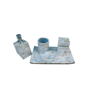 Ensemble de salle de bain en nacre, 7 pièces, ensemble d'accessoires de salle de bain et utilisation à la main pour Offre Spéciale - Product Image 6