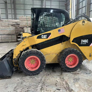 รถตักล้อยาง CAT 246C มือสองคุณภาพสูง รถตักแบคโฮ น้ำหนักบรรทุก 25 ตัน ปั๊มไฮดรอลิก Kawasaki พร้อมเครื่องยนต์ - Product Image 1