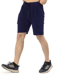 Pantalones cortos Cargo de lona pesados para hombre, ropa de trabajo informal cómoda, bolsillos funcionales, patrón sólido, cintura media, para verano al aire libre - Product Image 5