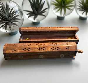 Eco Friendly Durable Solid Wood Indian <b>Incense</b> <b>Stick</b> <b>Holder</b> Agarbatti Burner Religious Temple Pooja Meditation Yoga Home - Product Image 5
