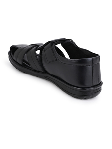 Sandalias de Cuero Genuino para Hombre, Sólidas, Cómodas, Casuales, Punta Abierta, Amortiguación Suave, Suela Antideslizante, para Caminar al Aire Libre en Verano - Product Image 3