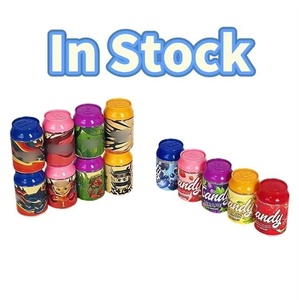Vente en gros de canettes en plastique de 3,5 oz (100 ml) avec bouchon coloré pour bonbons et gommes, avec étiquette holographique - Product Image 3