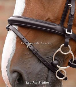 Brida de caballo de cuero personalizado Estilos ingleses occidentales personalizados Brida de equitación de cuero genuino Proveedor al por mayor tendencia 2025 - Product Image 5