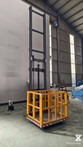 Monte-charge hydraulique mural intérieur/extérieur spécifique à l'industrie, certifié CE, pour le levage en usine et en entrepôt - Product Image 4